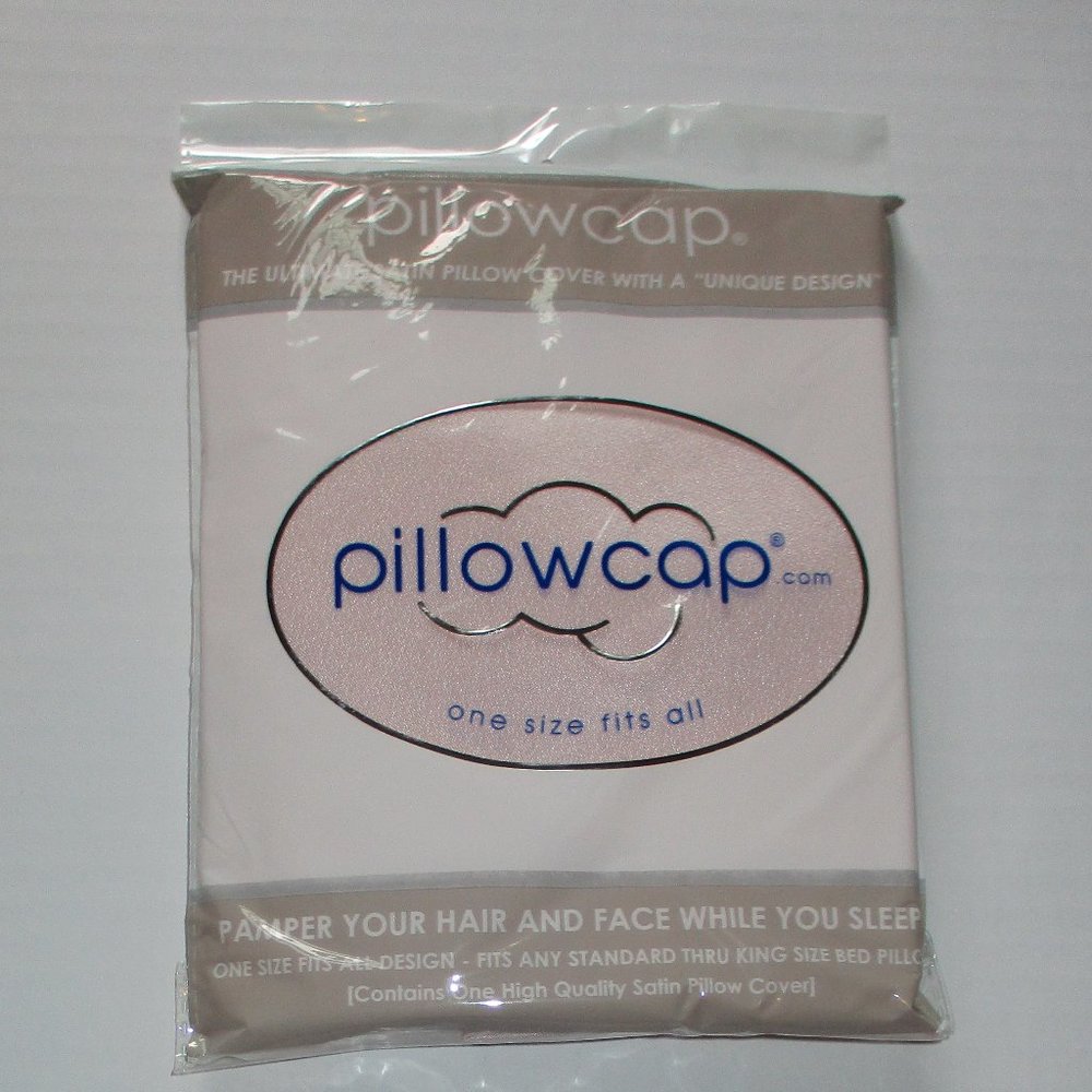 New Pair of Pink Satin Pillow Covers Pillowcase Set O/S Pillowcap NWT
